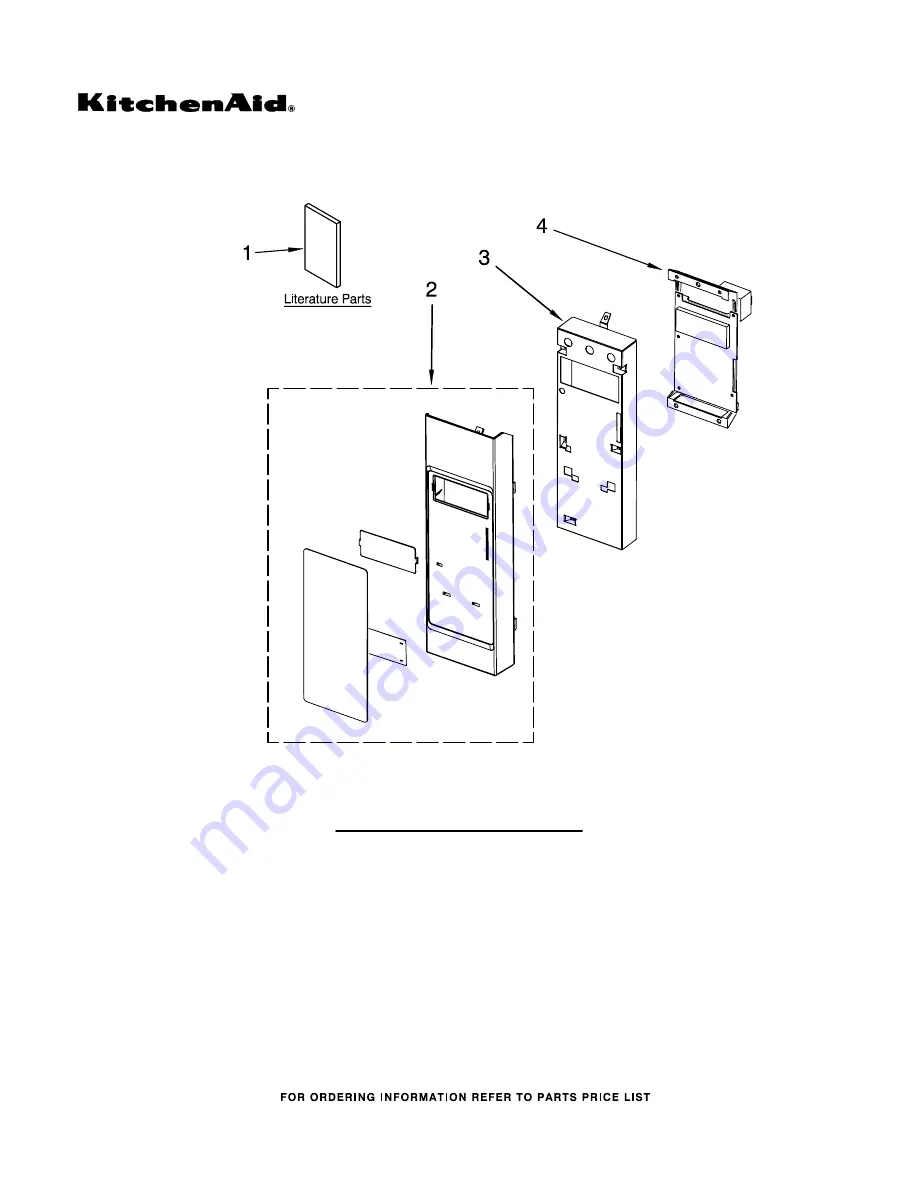 KitchenAid KHMS1857WBL0 Parts List Download Page 1