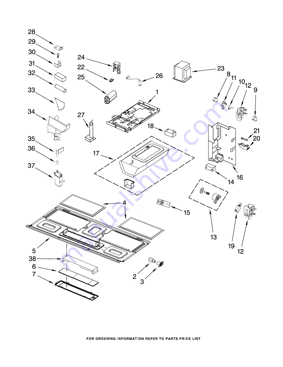 KitchenAid KHMS1857WBL0 Parts List Download Page 3