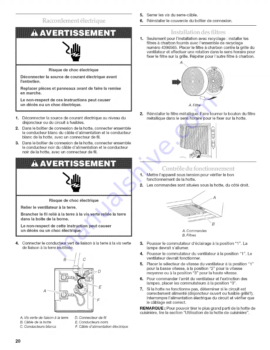 KitchenAid KHTU105RSS Installation Instructions And Use & Care Manual Download Page 20