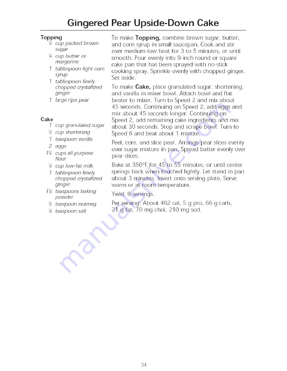 KitchenAid KL26M8XOB5 Instructions And Recipes Manual Download Page 36