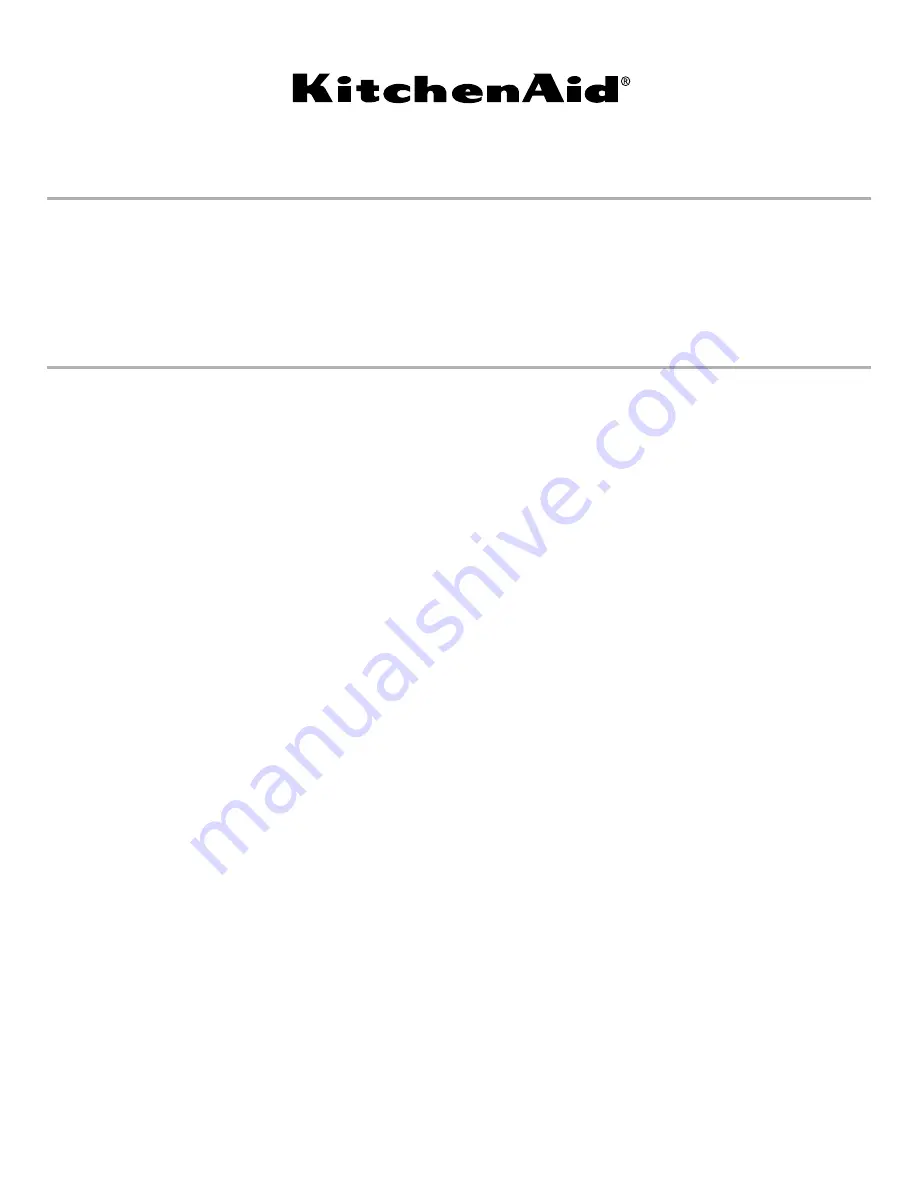 KitchenAid KMBD104GSS Use And Care Manual Download Page 1