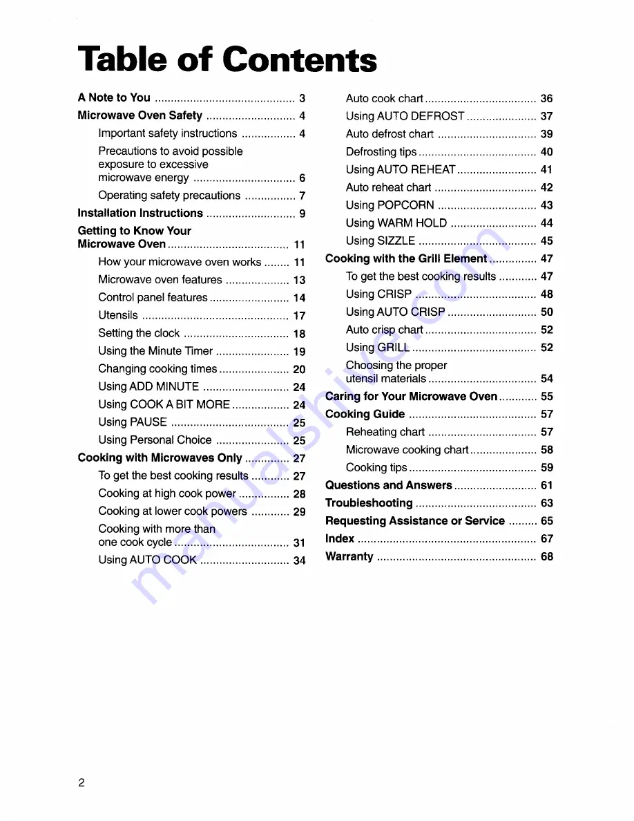 KitchenAid Krisp Use & Care Manual Download Page 2