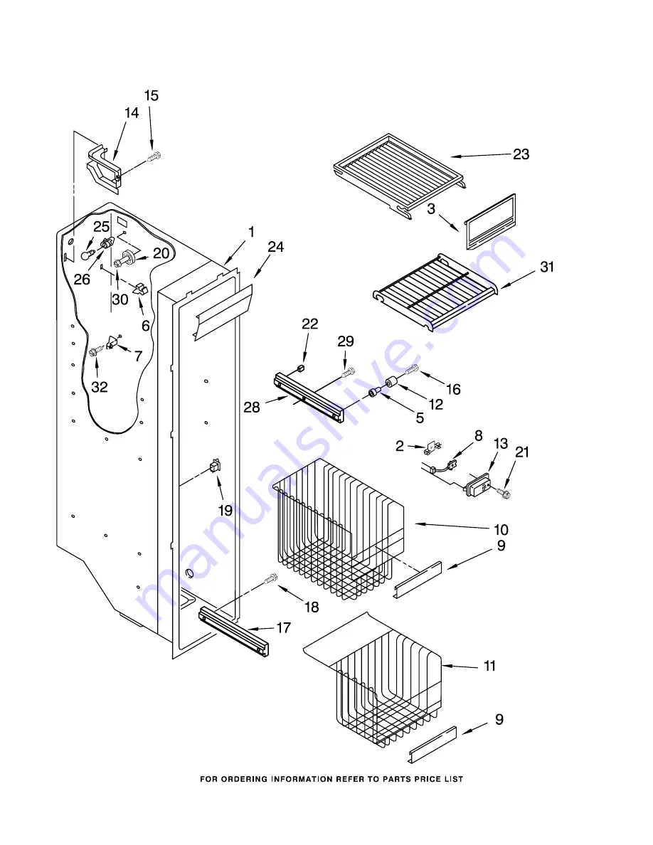 KitchenAid KSBS25FKBL01 Parts List Download Page 5