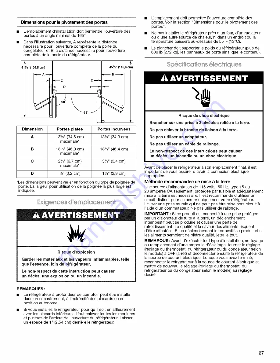 KitchenAid KSC Installation Instructions Manual Download Page 63