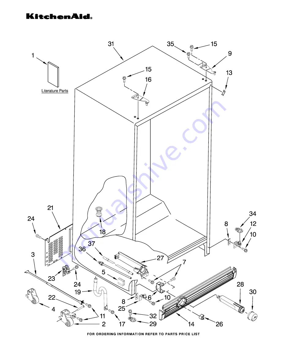 KitchenAid KSCK23FVBL01 Скачать руководство пользователя страница 1