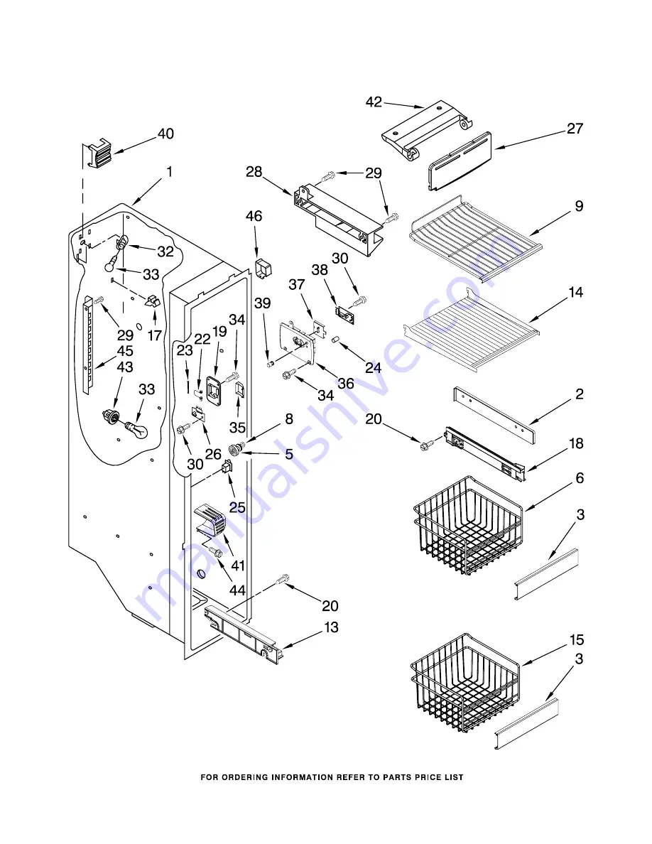 KitchenAid KSCS23FSBL03 Parts List Download Page 5