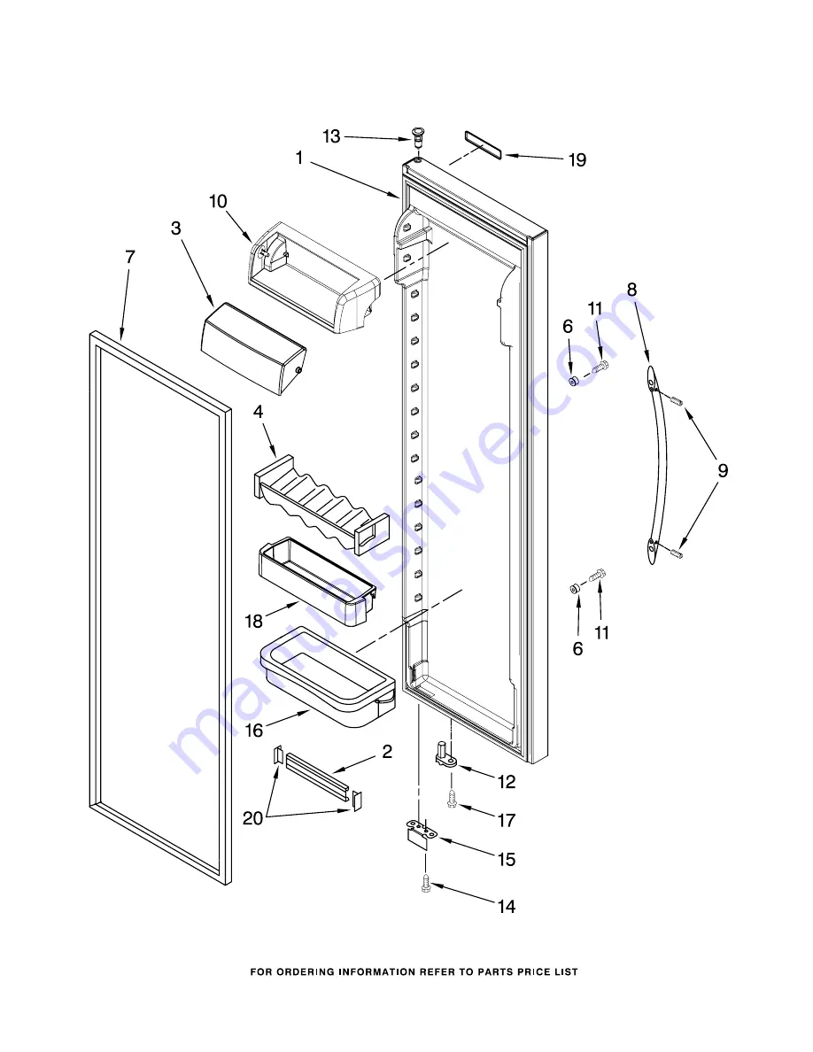 KitchenAid KSCS23FSBL03 Parts List Download Page 9