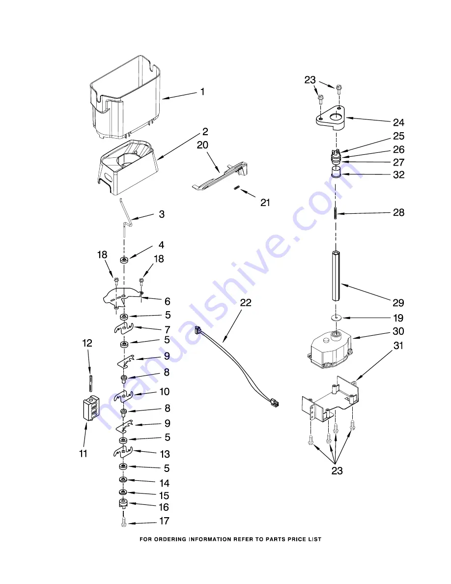 KitchenAid KSCS25FTBL01 Parts List Download Page 7