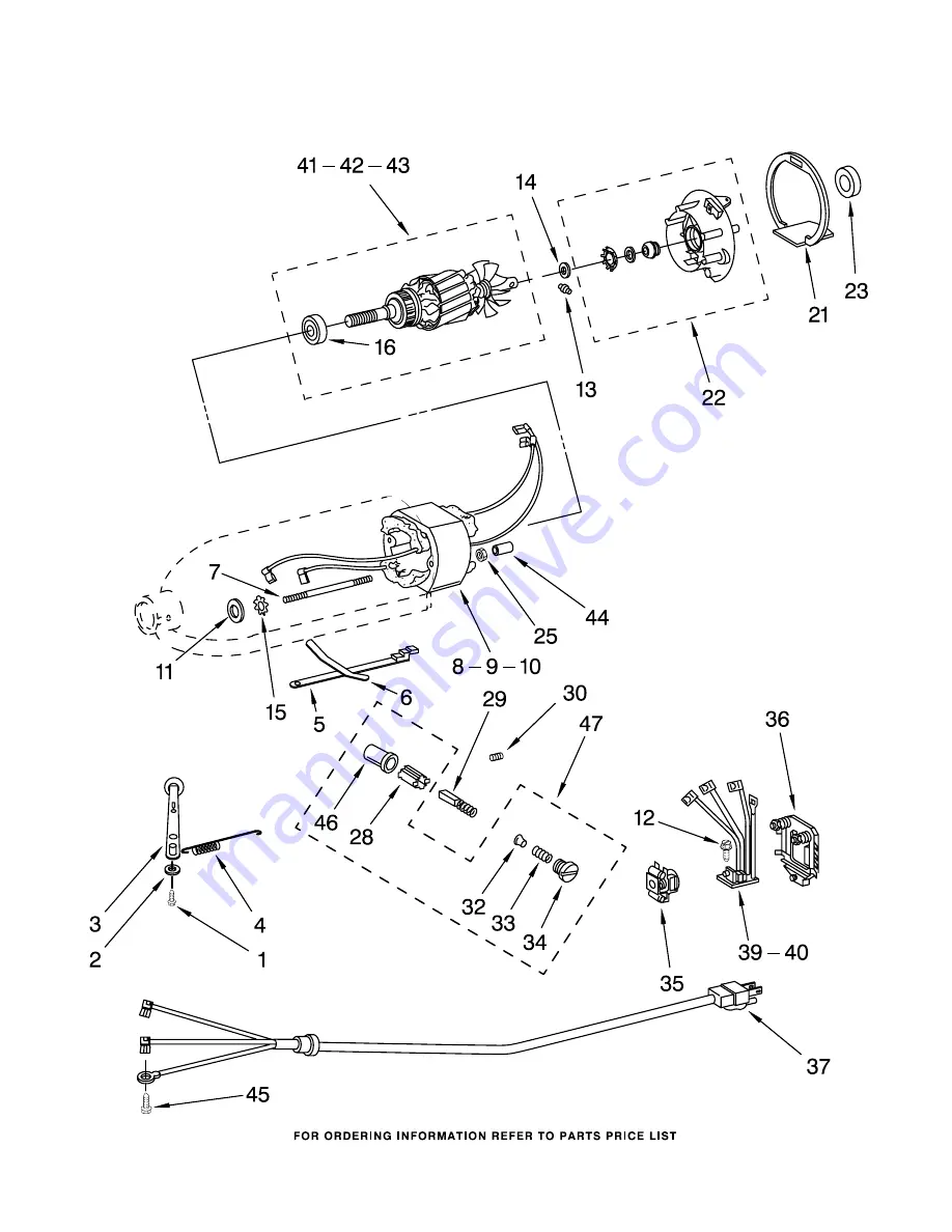 KitchenAid KSM110 Parts List Download Page 6