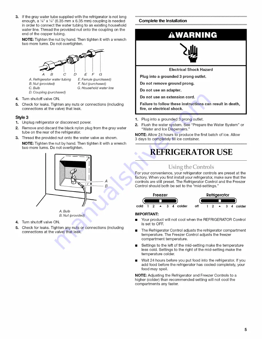 KitchenAid KSRC23FVMS00 User Instructions Download Page 5