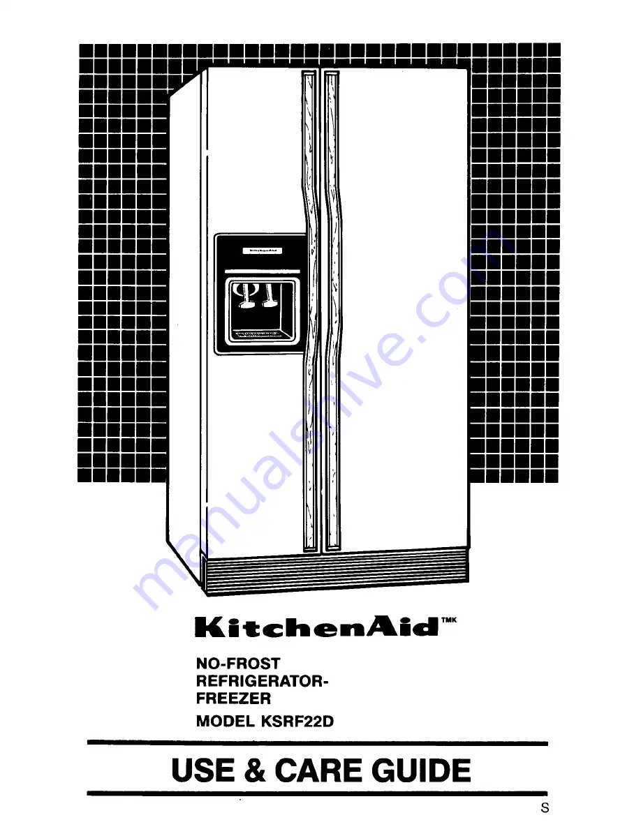 KitchenAid KSRF22D Скачать руководство пользователя страница 1