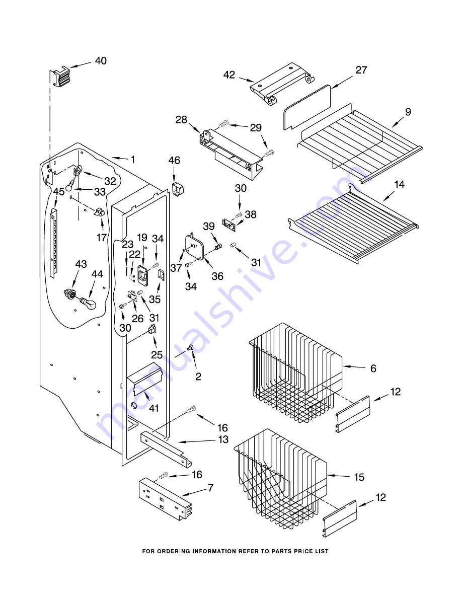 KitchenAid KSRG25FKBL01 Parts List Download Page 5