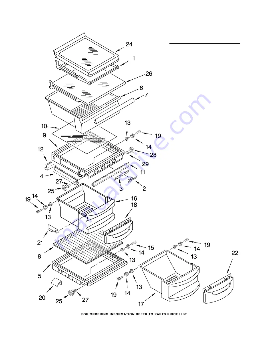 KitchenAid KSRG25FKBL16 Parts List Download Page 4