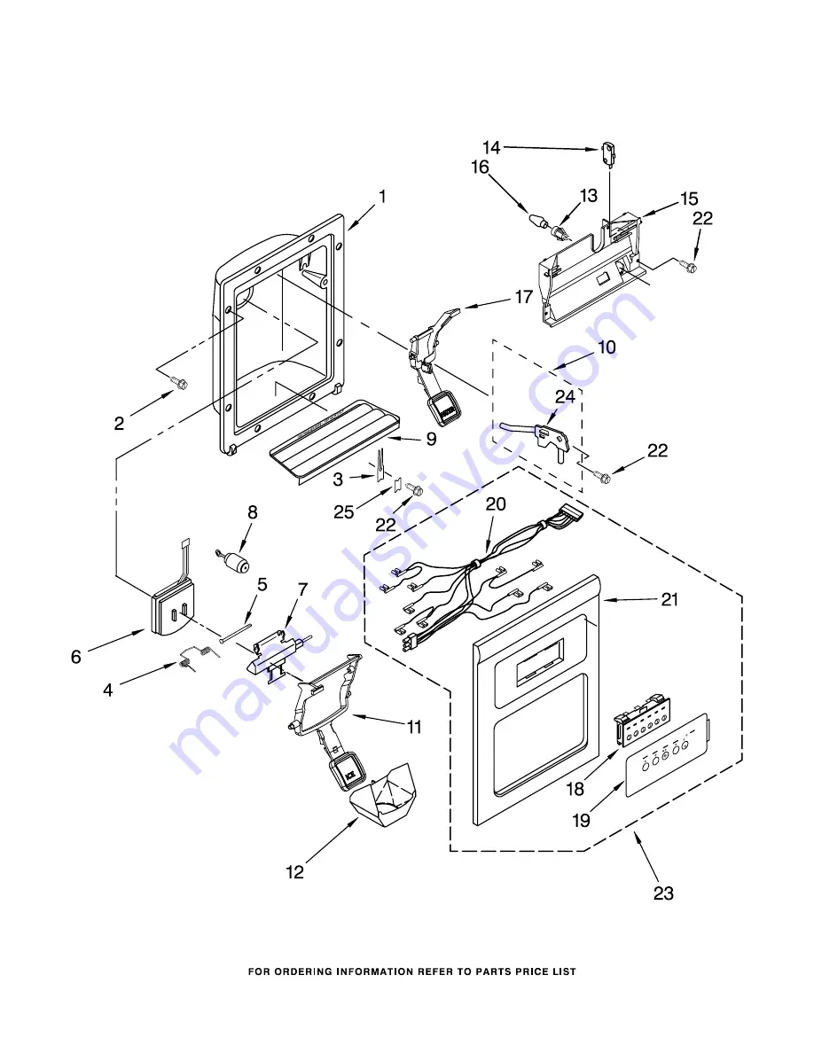 KitchenAid KSRG25FKBL16 Parts List Download Page 13