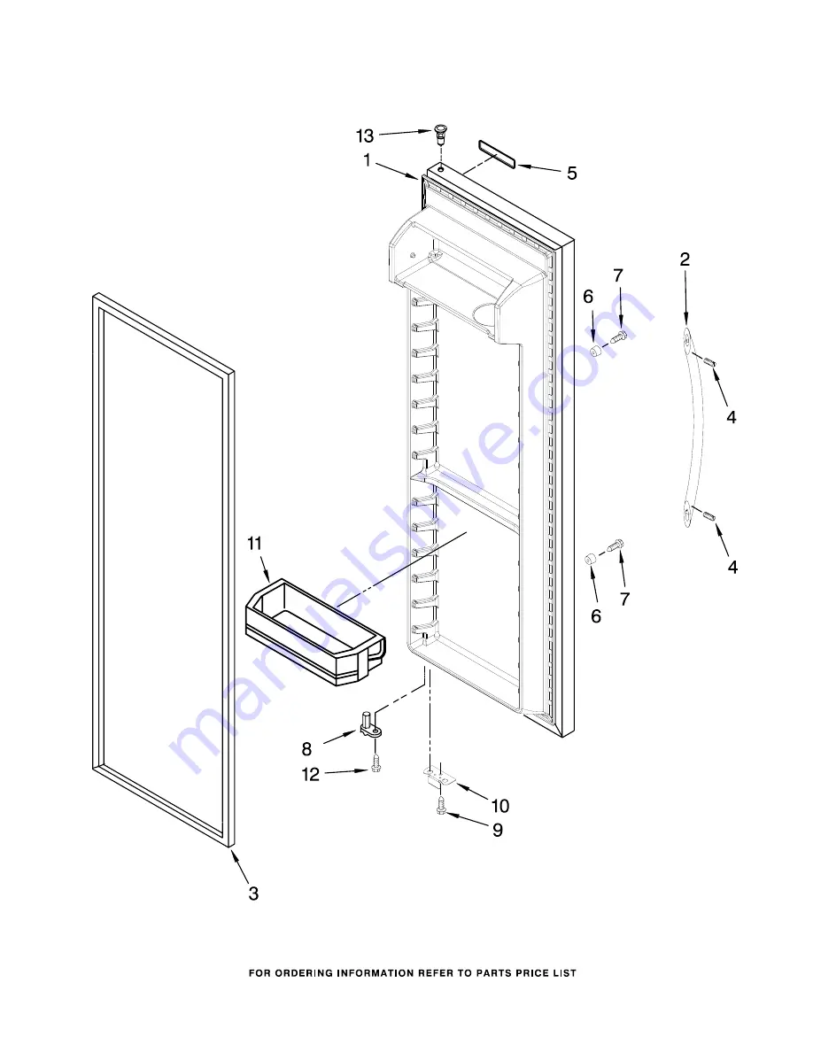 KitchenAid KSRG25FVMS00 Parts List Download Page 9