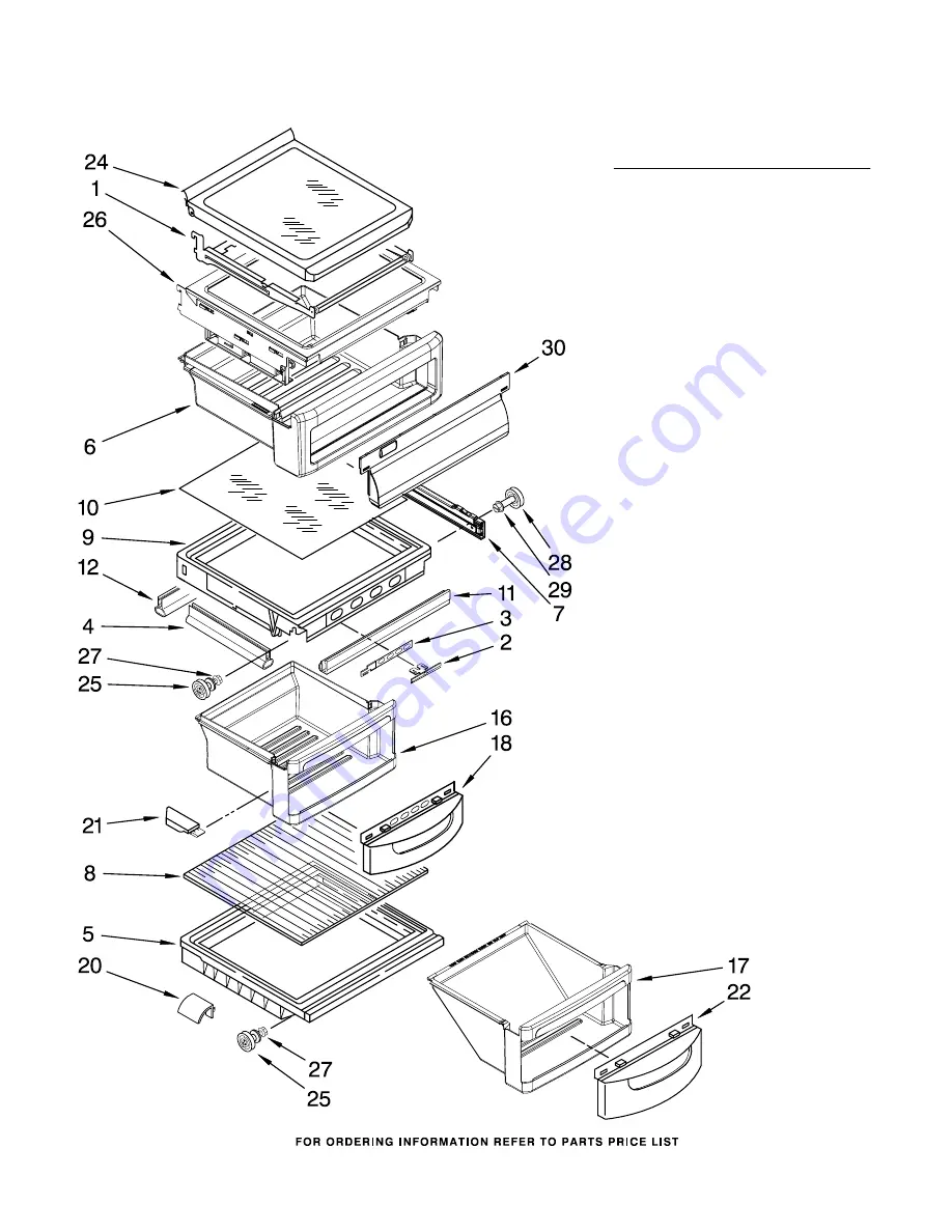 KitchenAid KSRK25FVBL01 Parts List Download Page 4