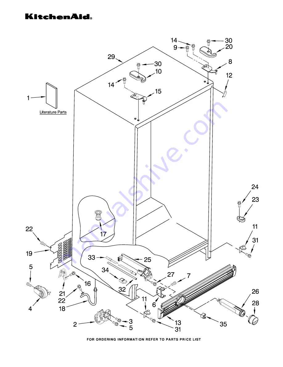 KitchenAid KSRK25FVBL03 Скачать руководство пользователя страница 1