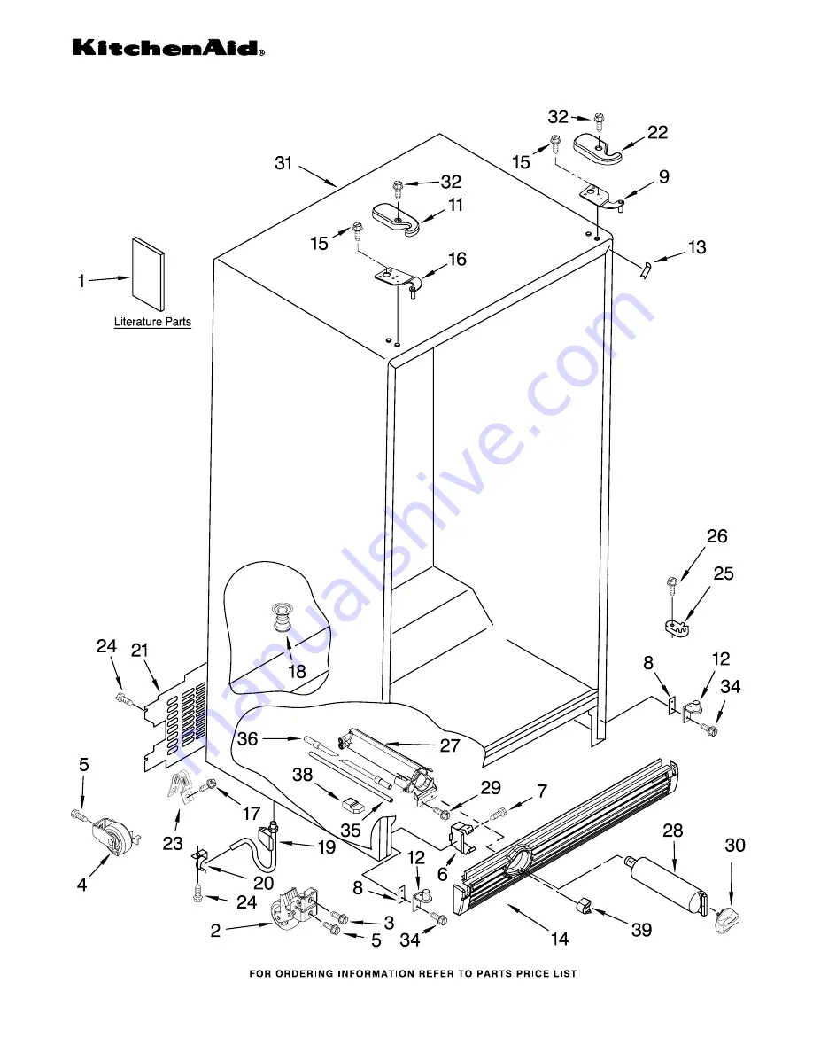 KitchenAid KSRP25FSBL01 Скачать руководство пользователя страница 1