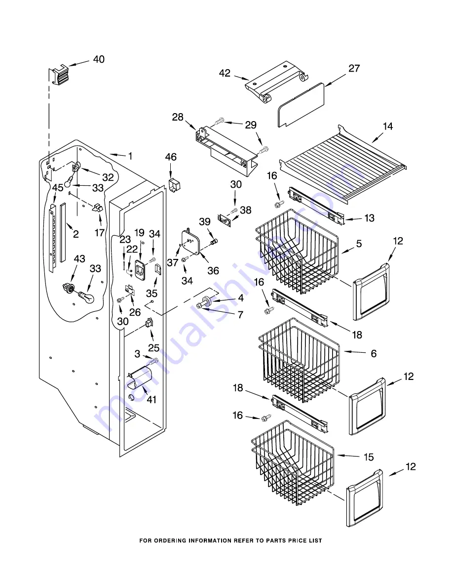 KitchenAid KSRS25CNBL00 Parts Manual Download Page 5