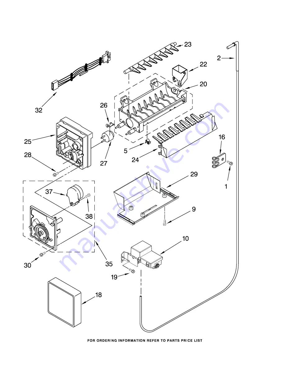 KitchenAid KSRS25CSBL01 Cabinet Parts Download Page 19