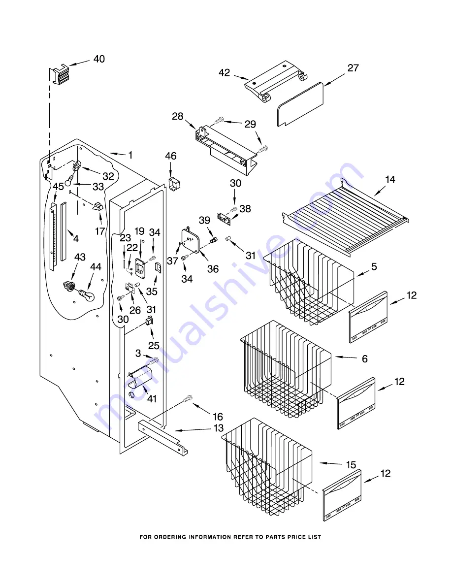 KitchenAid KSRS25IKBL03 Parts List Download Page 5