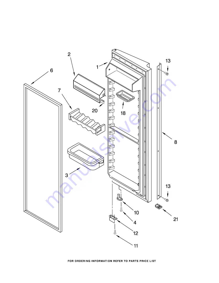 KitchenAid KSRS25IKBL03 Parts List Download Page 9