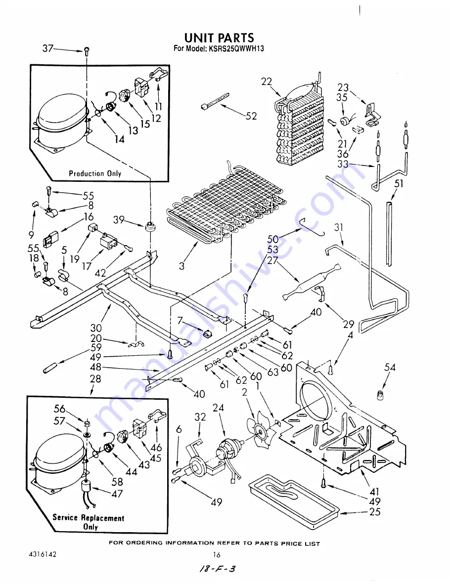 KitchenAid KSRS25QWWH13 Parts List Download Page 20