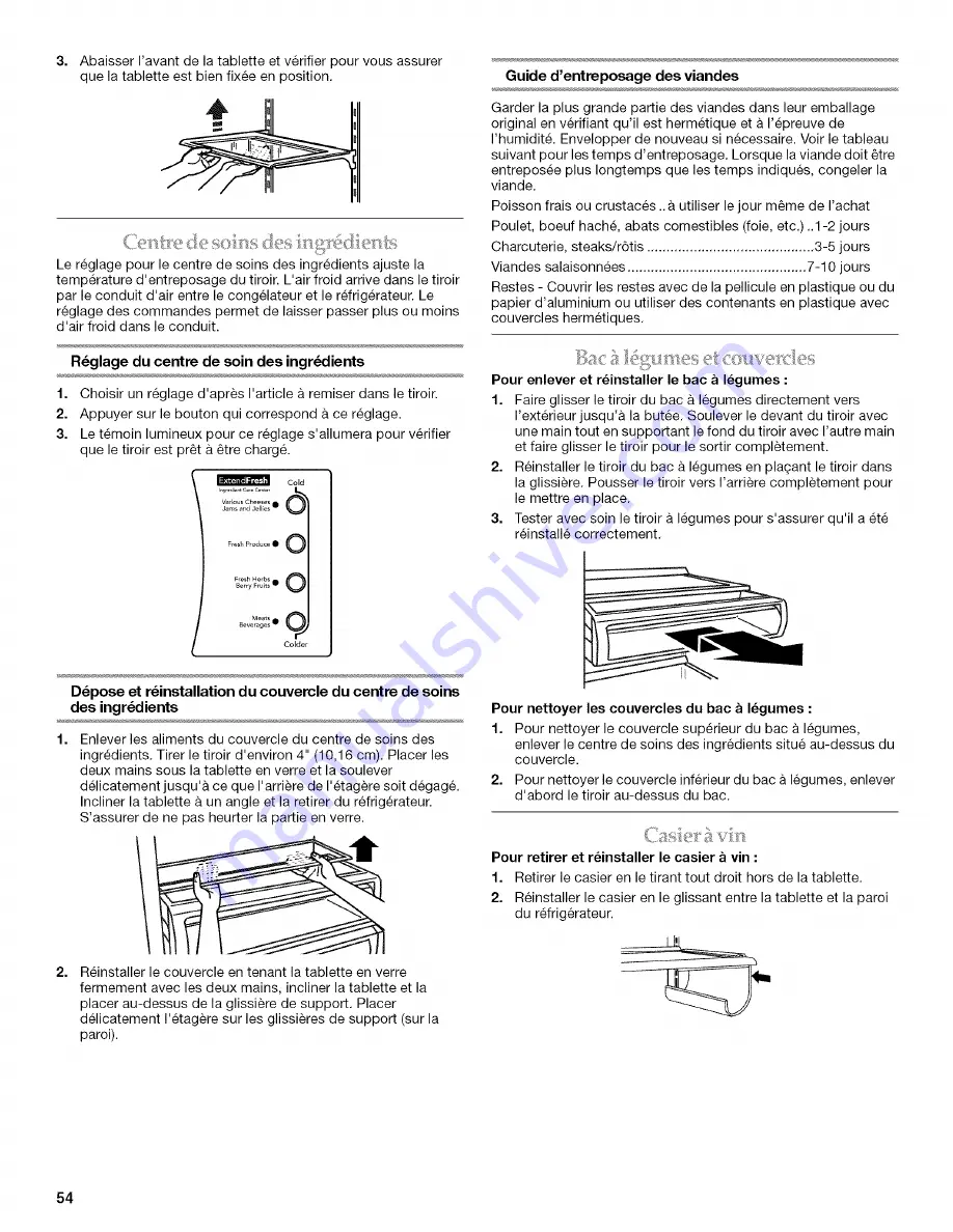 KitchenAid KSSC36FTS02 Скачать руководство пользователя страница 54