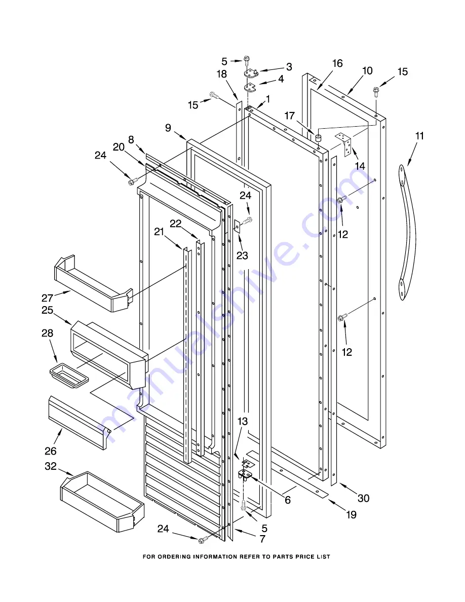 KitchenAid KSSC36QKS00 Parts List Download Page 15