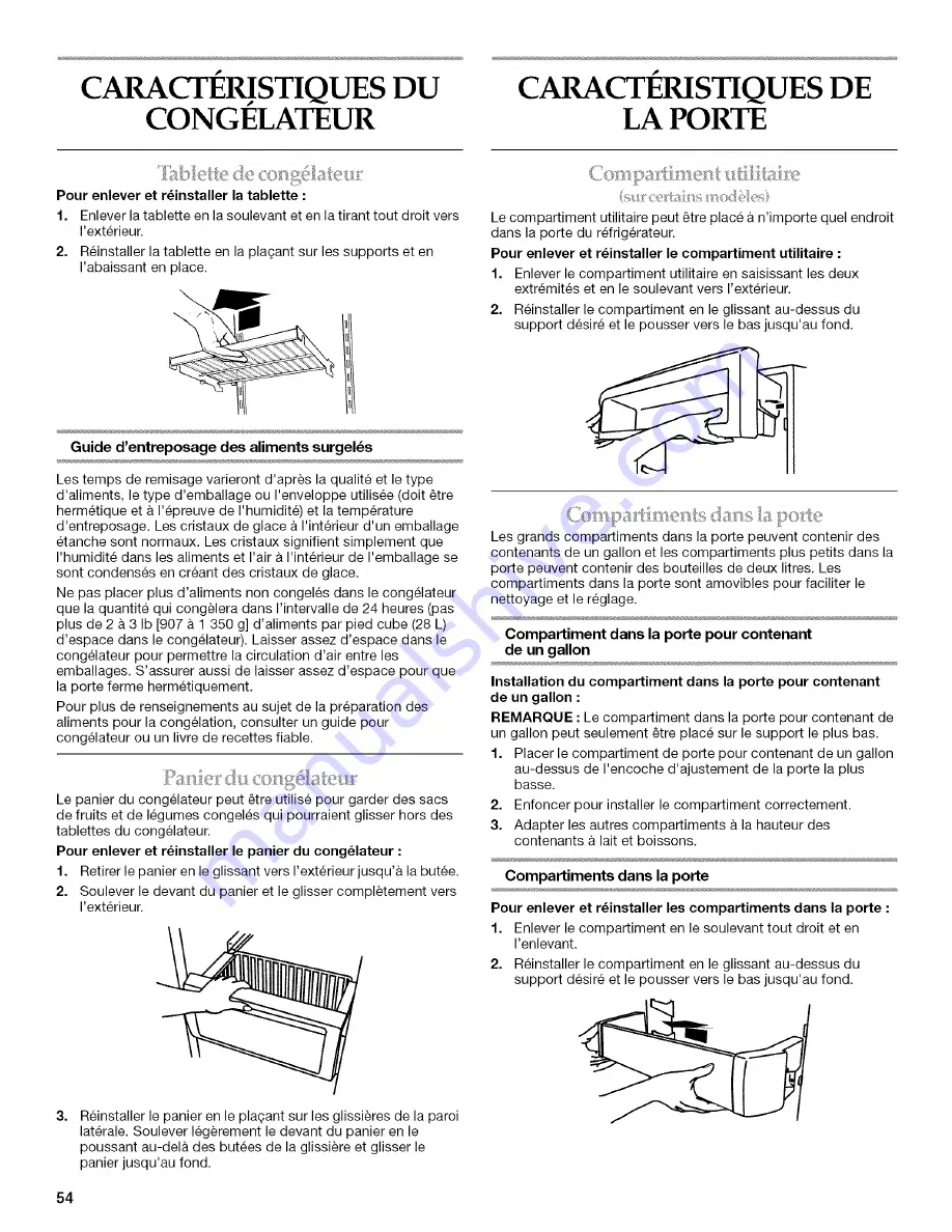 KitchenAid KSSC36QMS03 Use & Care Manual Download Page 54