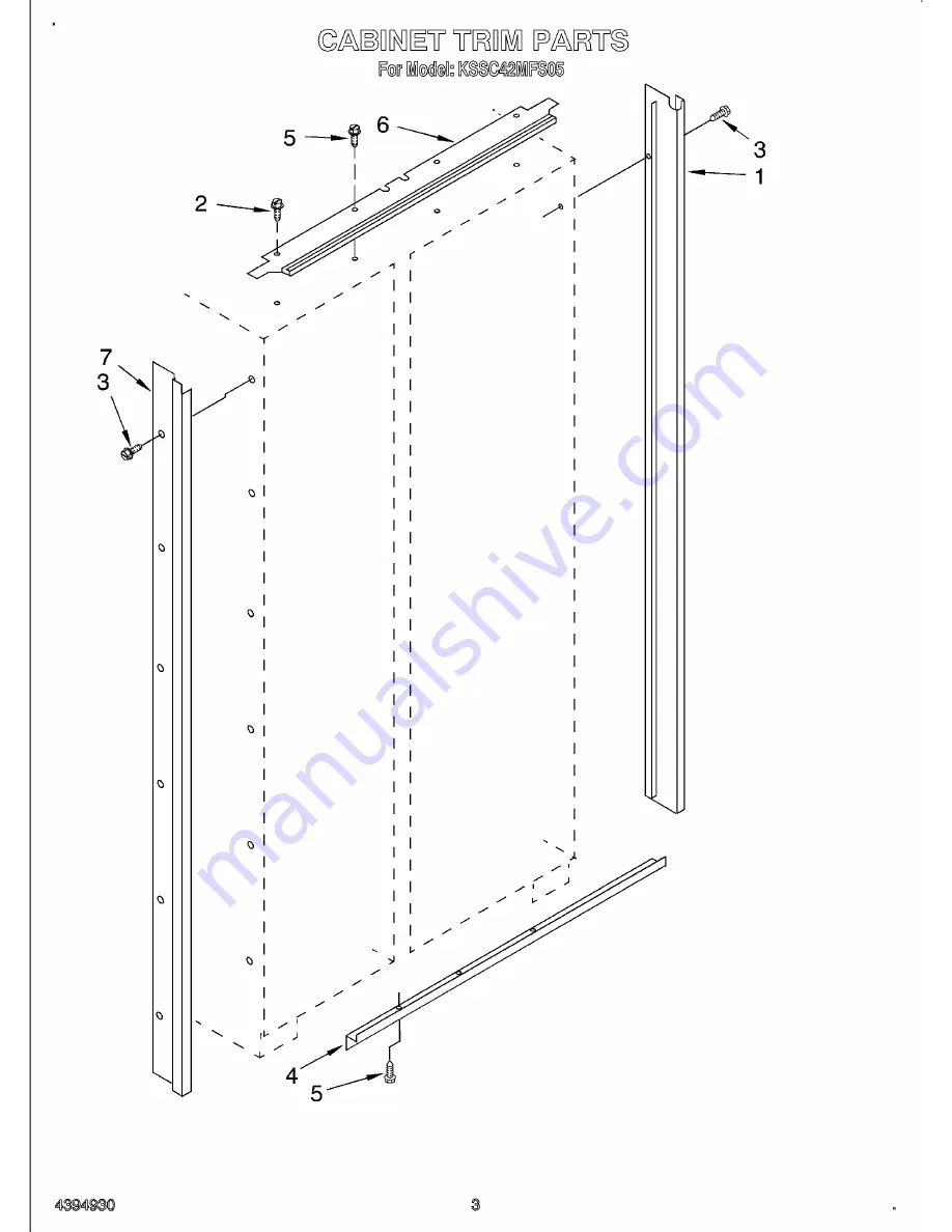 KitchenAid KSSC42MFS05 Скачать руководство пользователя страница 3