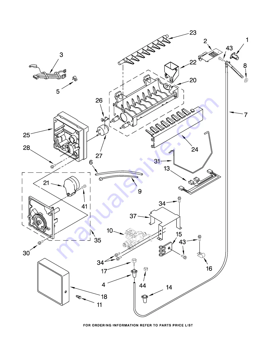 KitchenAid KSSP36QKS01 Parts List Download Page 25