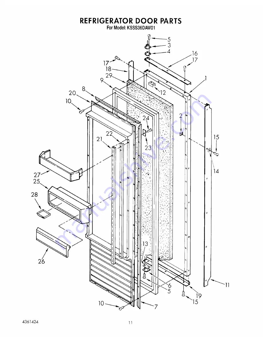 KitchenAid KSSS36DAW01 Скачать руководство пользователя страница 19