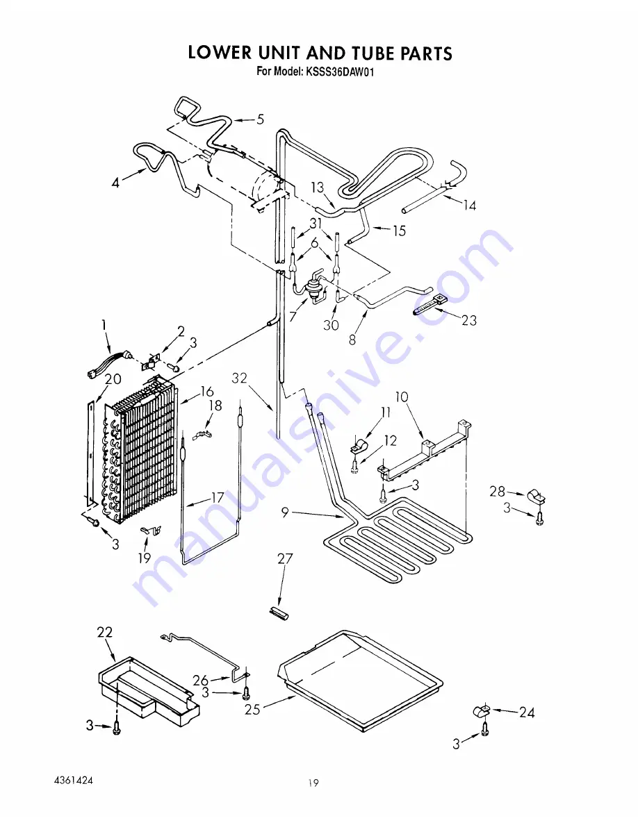 KitchenAid KSSS36DAW01 Скачать руководство пользователя страница 28