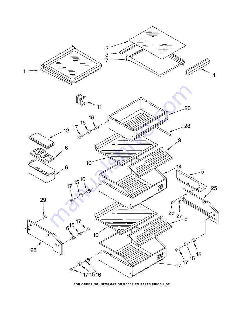 KitchenAid KSSS36QDW05 Parts List Download Page 9