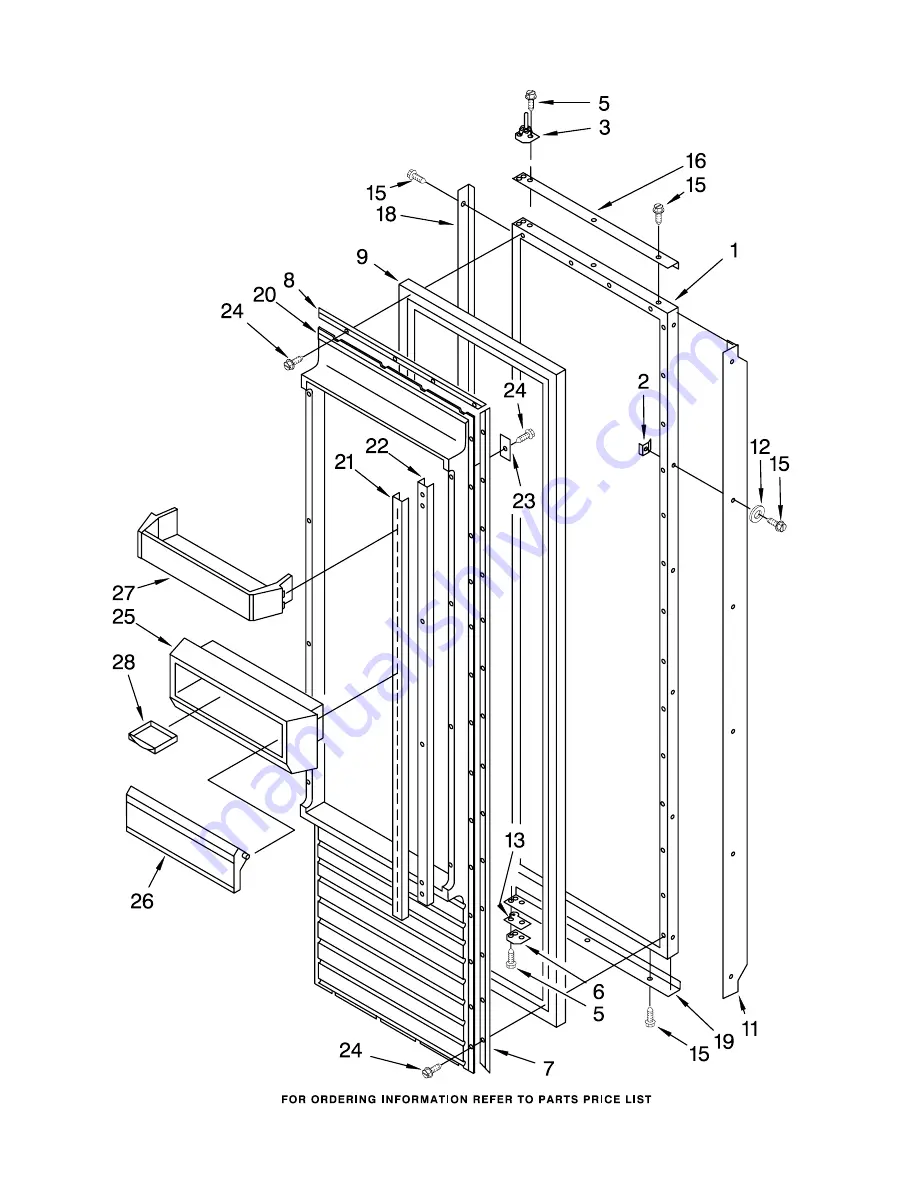 KitchenAid KSSS36QDX03 Parts List Download Page 15