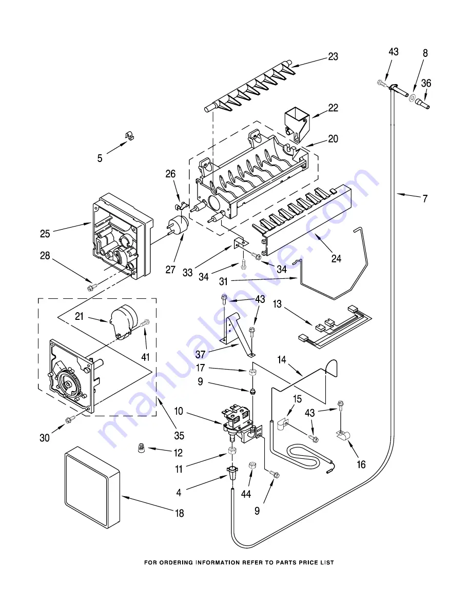 KitchenAid KSSS36QDX03 Parts List Download Page 27