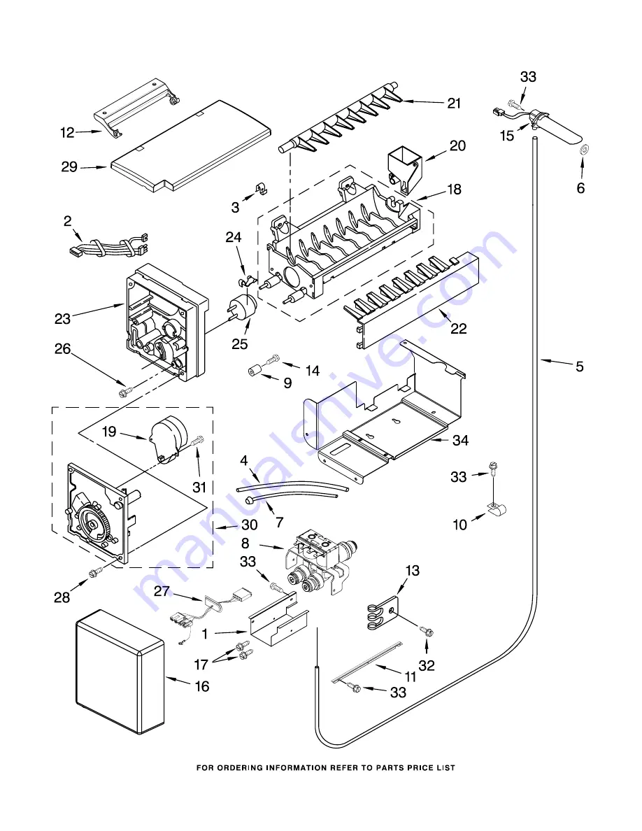 KitchenAid KSSS36QTB02 Parts List Download Page 25