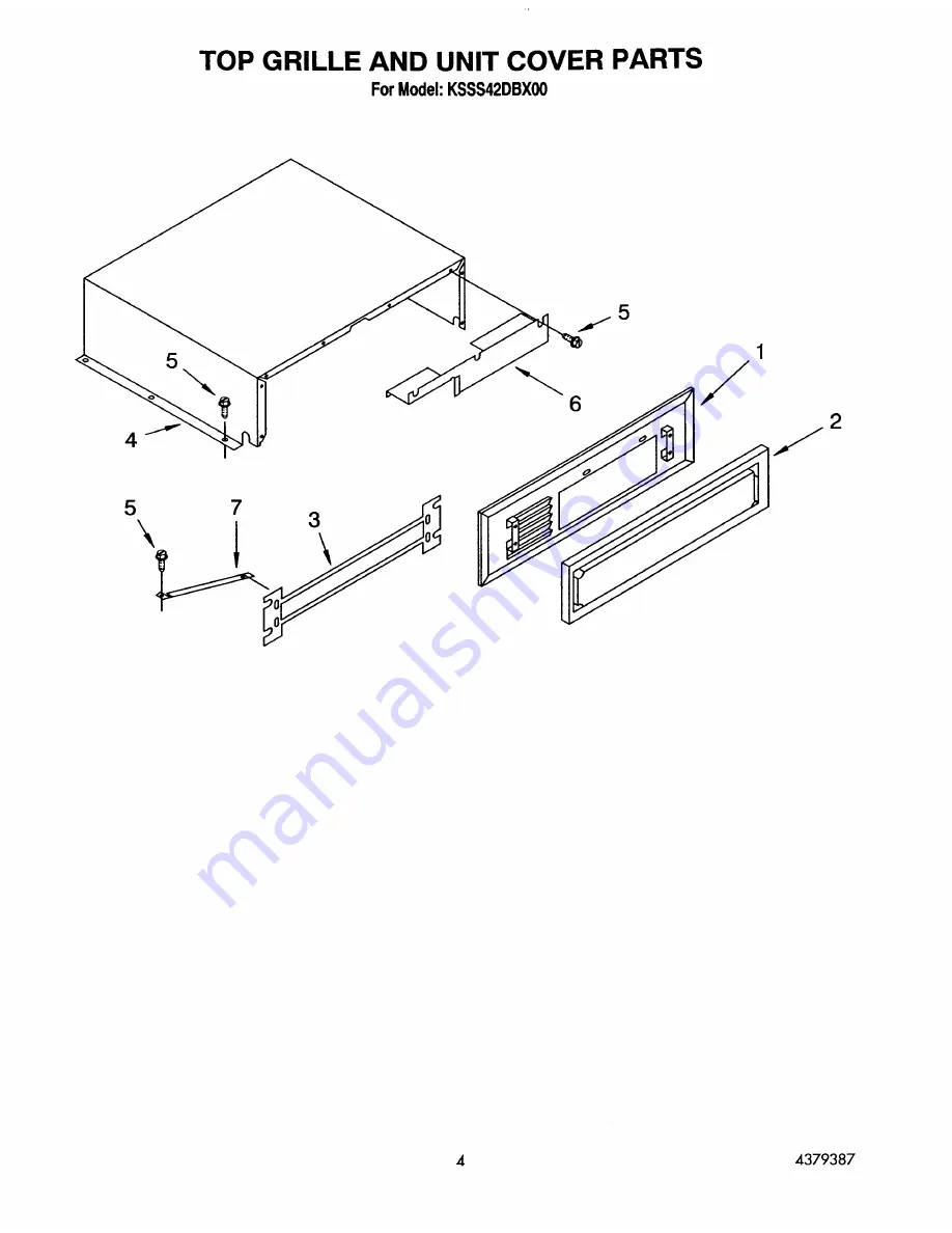 KitchenAid KSSS42DBX00 Скачать руководство пользователя страница 5