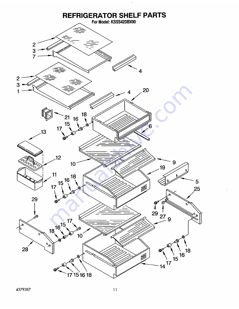 KitchenAid KSSS42DBX00 Скачать руководство пользователя страница 17