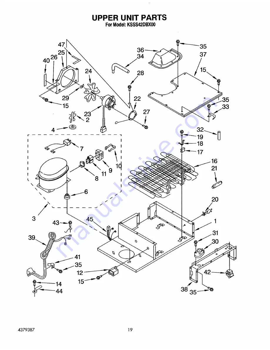 KitchenAid KSSS42DBX00 Parts List Download Page 27