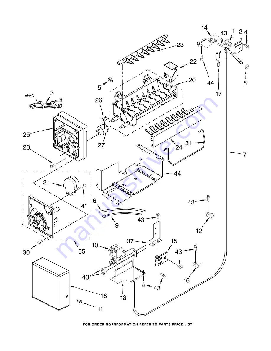 KitchenAid KSSS42FMB01 Parts List Download Page 21