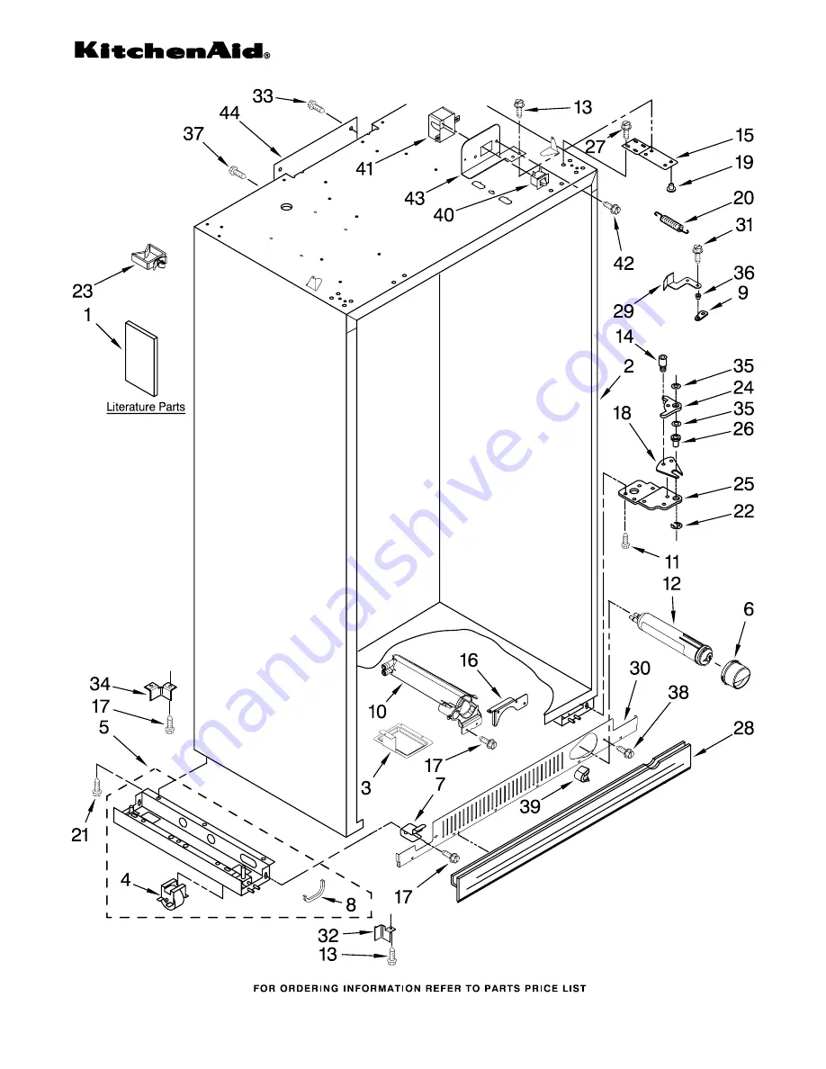 KitchenAid KSSS42FTX02 Скачать руководство пользователя страница 1