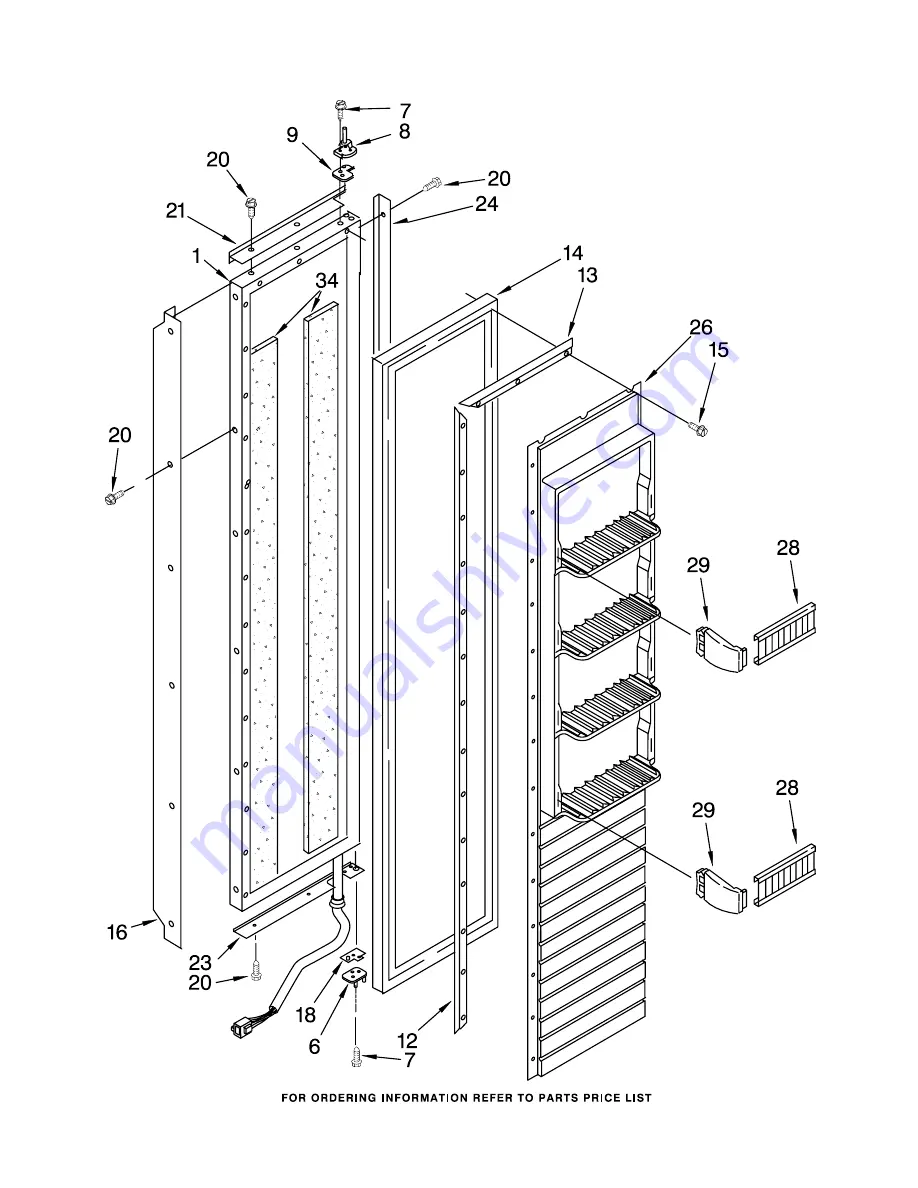 KitchenAid KSSS48FKB00 Parts List Download Page 15