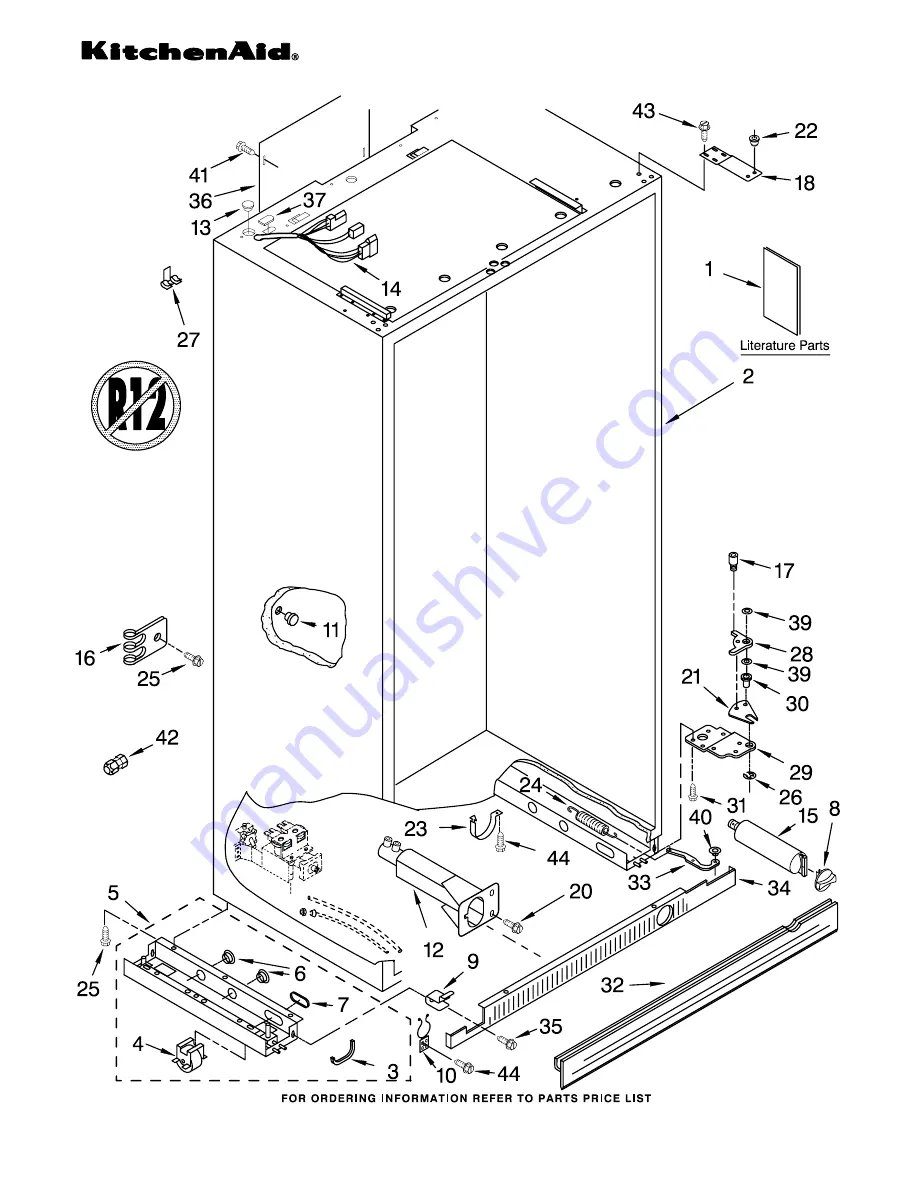 KitchenAid KSSS48QJB00 Скачать руководство пользователя страница 1