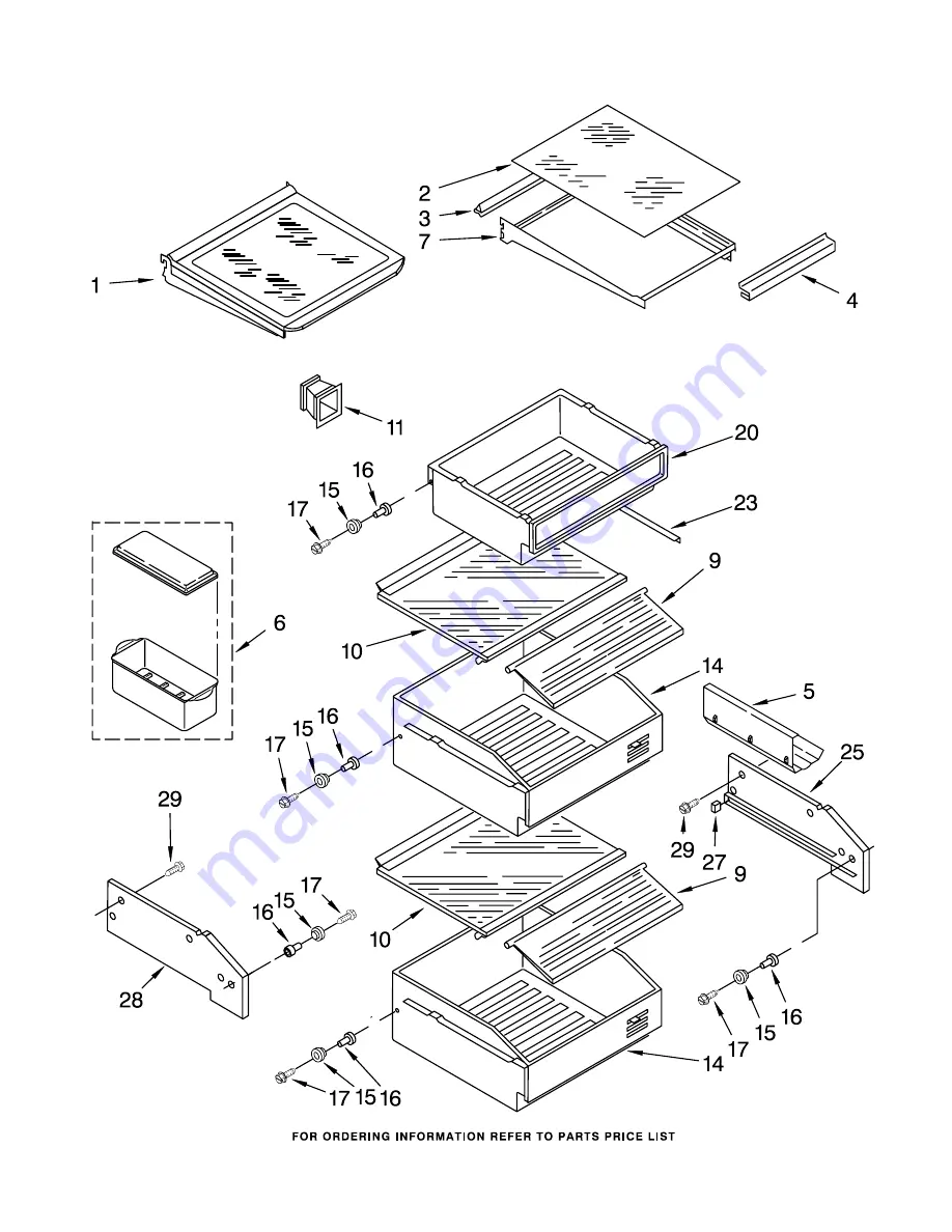 KitchenAid KSSS48QKB02 Parts List Download Page 9