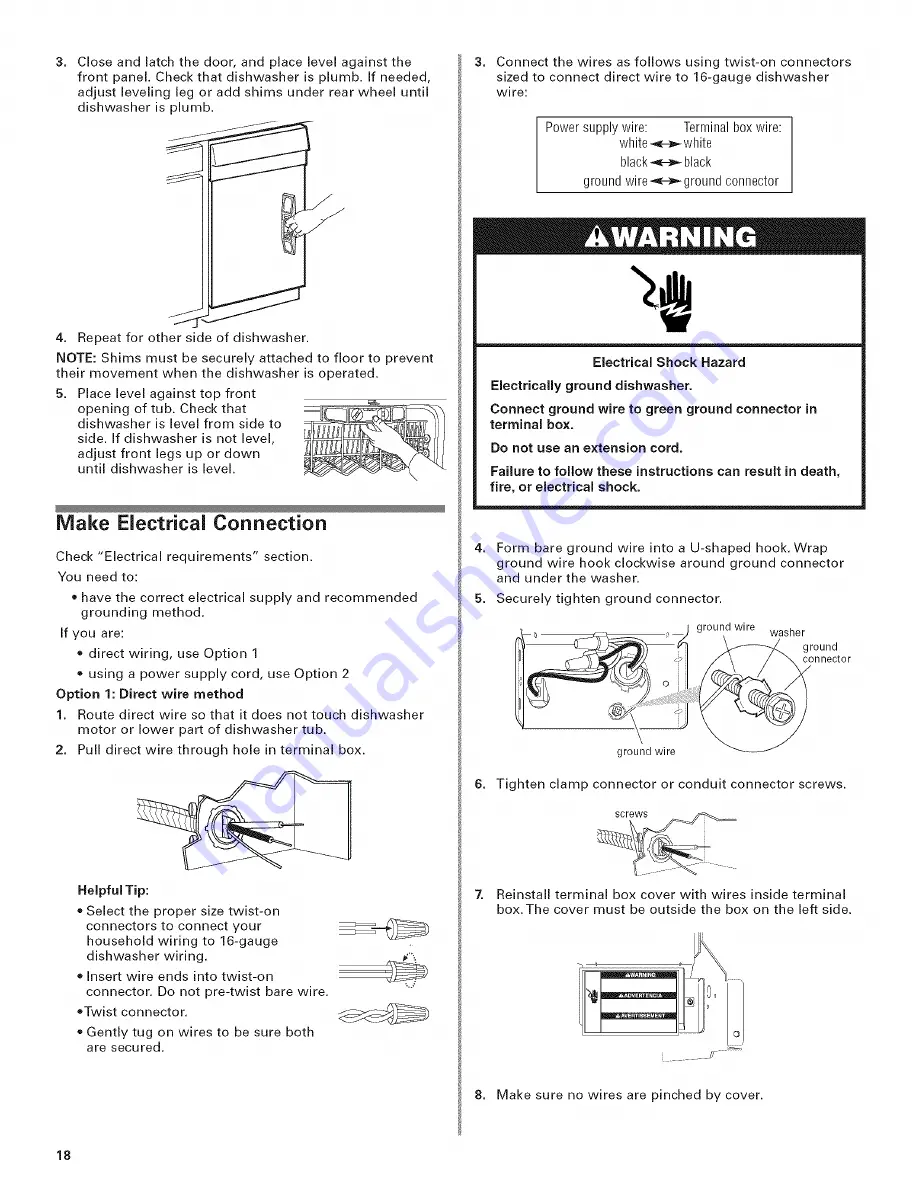 KitchenAid KUDC021R Скачать руководство пользователя страница 18