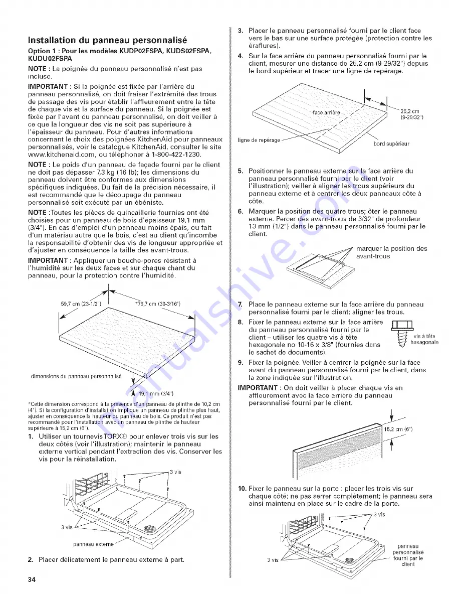 KitchenAid KUDC021R Скачать руководство пользователя страница 34