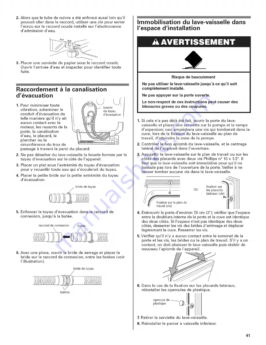 KitchenAid KUDC021R Installation Instructions Manual Download Page 41