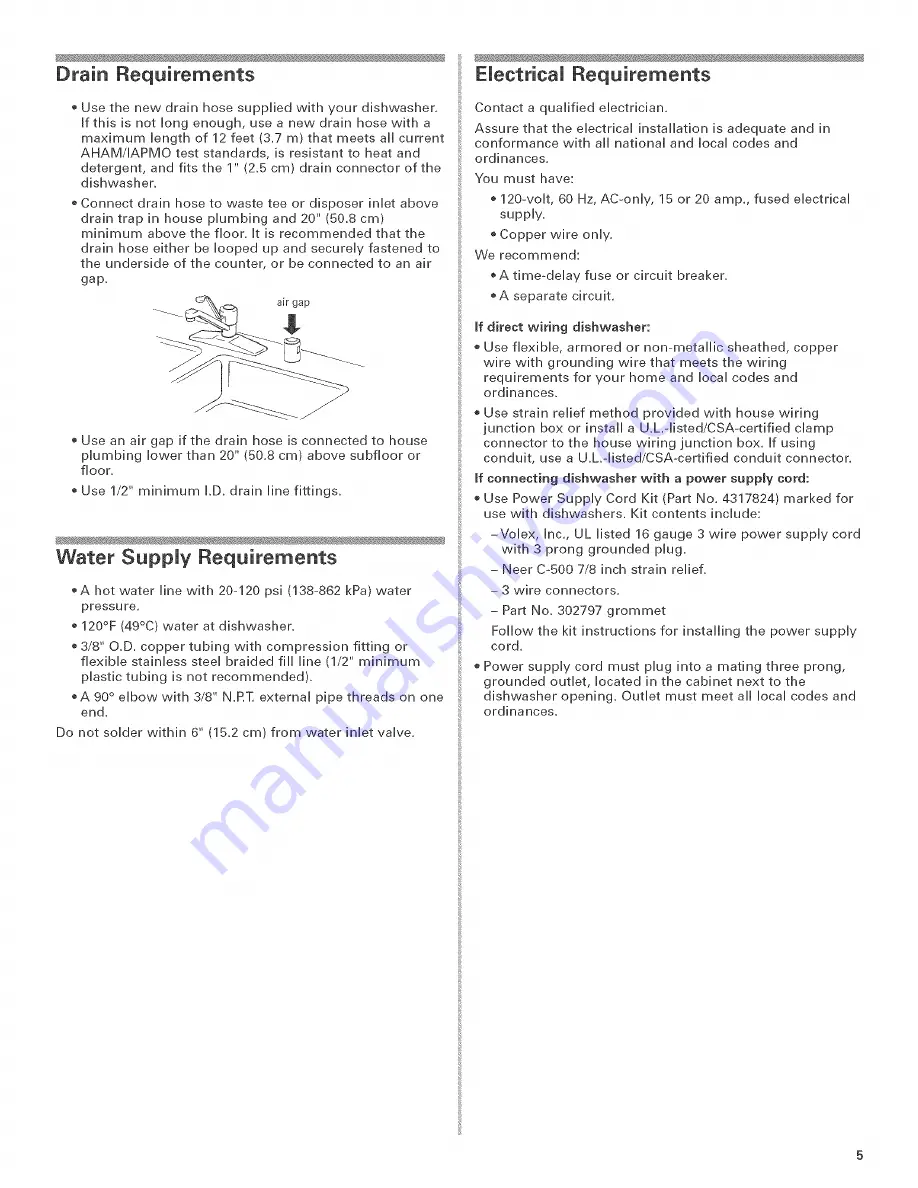 KitchenAid KUDC03IT Installation Instructions Manual Download Page 5